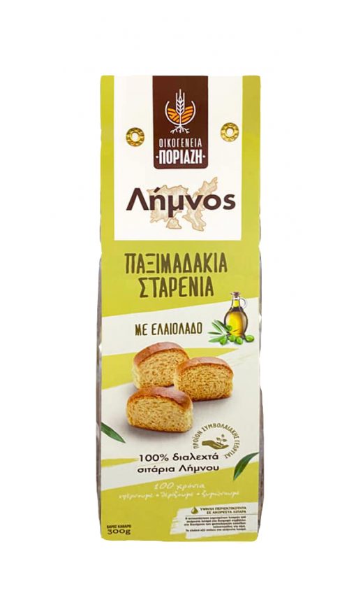 ΠΑΞΙΜΑΔΙ ΛΑΔΙΟΥ ΣΤΑΡΕΝΙΟ ΟΙΚΟΓΕΝΕΙΑ ΠΟΡΙΑΖΗ 300ΓΡ