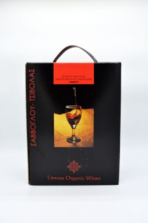 ΑΣΚΟΣ ΕΡΥΘΡΟΣ ΗΜΙΓΛΥΚΟΣ 5L LIMNOS ORGANIC WINES